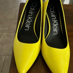 Yellow Calvin Klein Heels